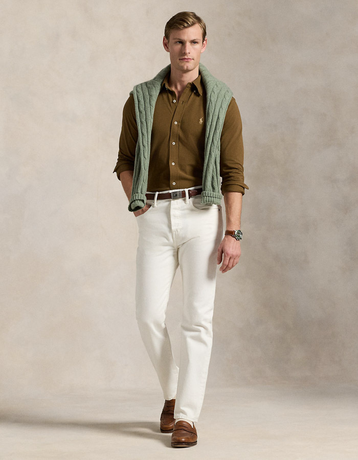 Featherweight Mesh Shirt in Nature Brown