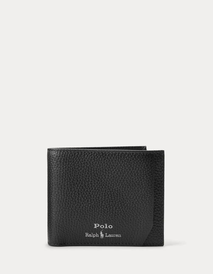 3-in-1 Leather Wallet & Key Fob Gift Set in Black