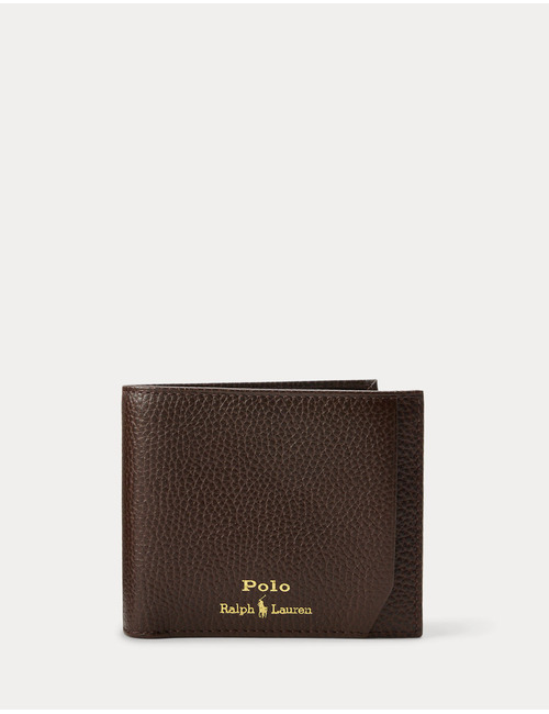 3-in-1 Leather Wallet & Key Fob Gift Set in Dark Brown