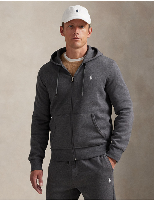 Double-Knit Full-Zip Hoodie in Barclay Heather