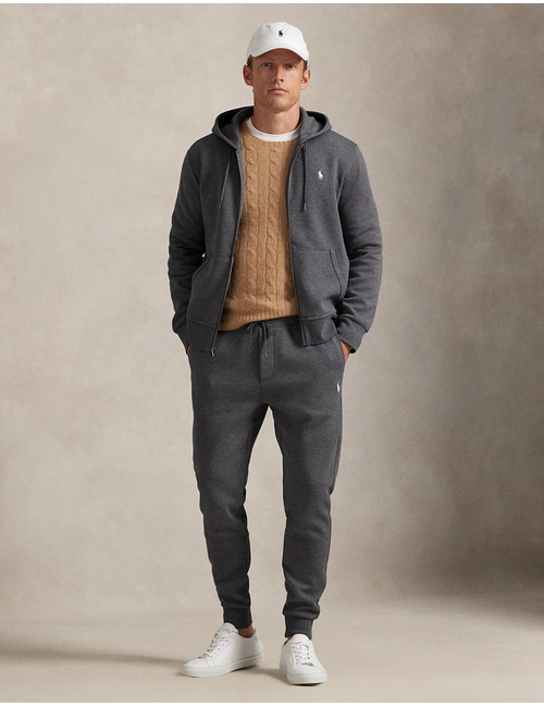 Double-Knit Full-Zip Hoodie in Barclay Heather