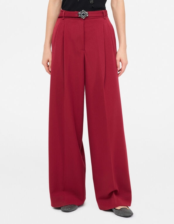 Liu Jo geklede broek bordeaux