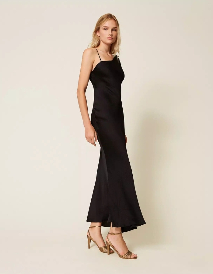 Twinset lang kleed zwart