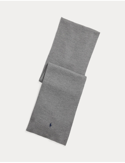 Signature Pony Wool Scarf in Fawn Grey Heather – 100% Wasbare Wol