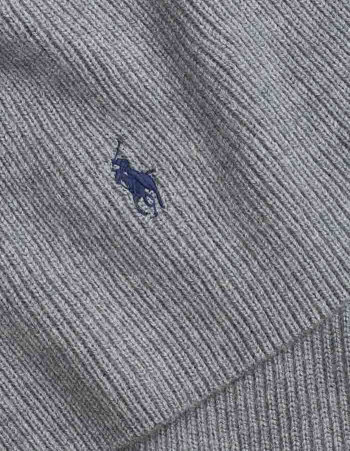 Signature Pony Wool Scarf in Fawn Grey Heather – 100% Wasbare Wol