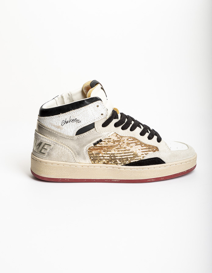 Crime Londen sneaker ecru