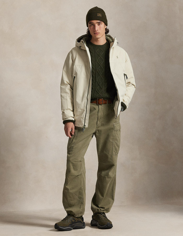  The Eastview Hooded Jacket in Basic Sand 