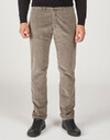 Slim Fit Sidney Corduroy Chino in Brown Shadow
