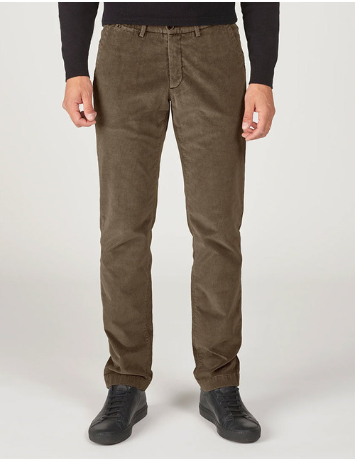 Slim Fit Sidney Corduroy Chino in Dark Brown