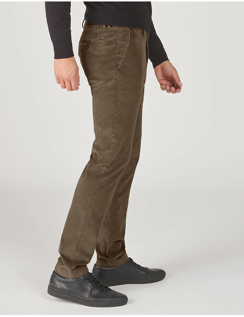 Slim Fit Sidney Corduroy Chino in Dark Brown