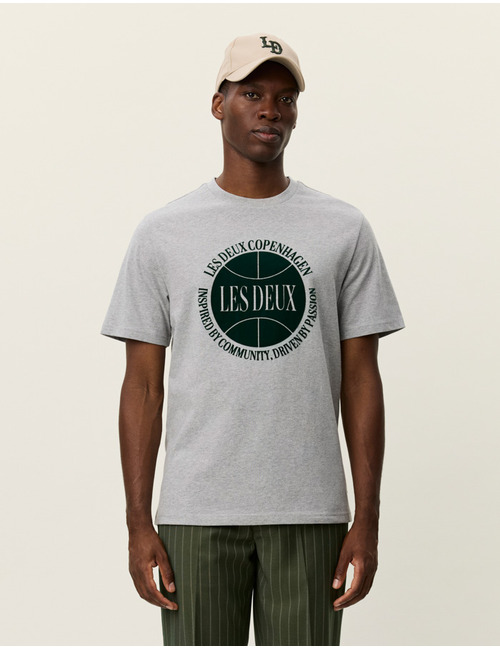 Regular Fit Ben Basketball T-shirt in Light Grey