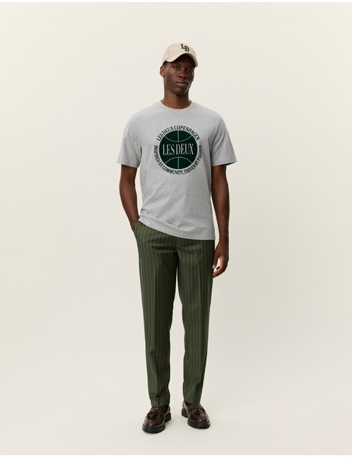 Regular Fit Ben Basketball T-shirt in Light Grey