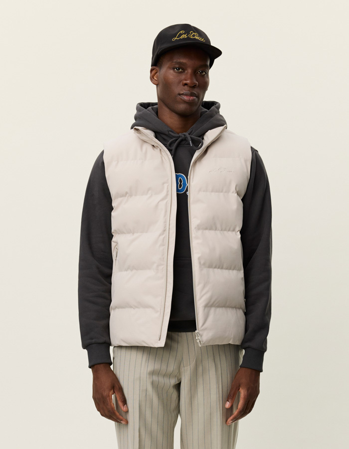 Regular Fit Noor Ripstop Vest in Light Sand