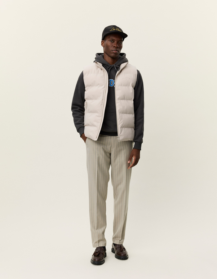 Regular Fit Noor Ripstop Vest in Light Sand