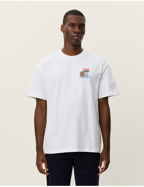 Loose Fit Cole Table T-shirt in White