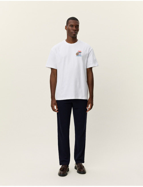 Loose Fit Cole Table T-shirt in White