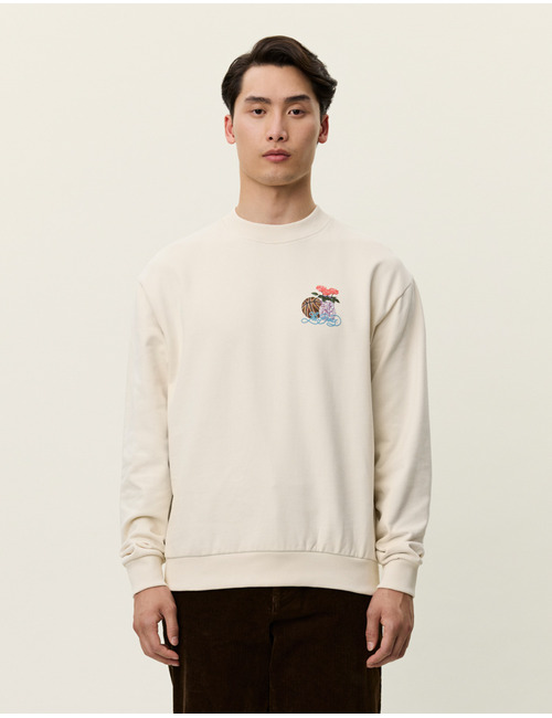 Loose Fit Cole Table Sweatshirt in Ivory