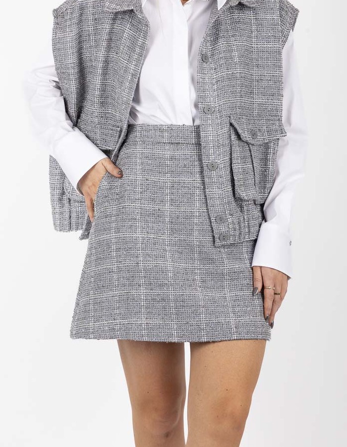 Lalotti korte rok grijs