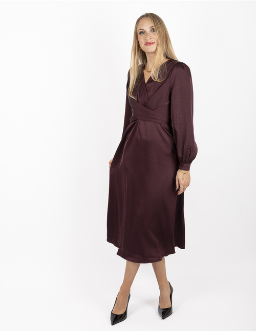 Neo Noir lang kleed bordeaux