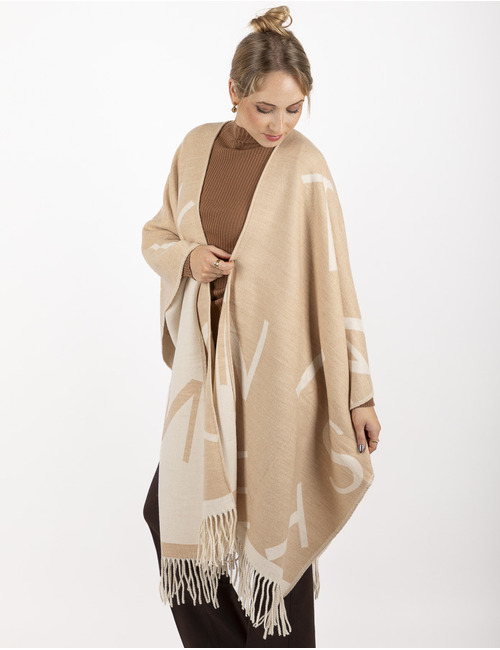 Twinset poncho beige