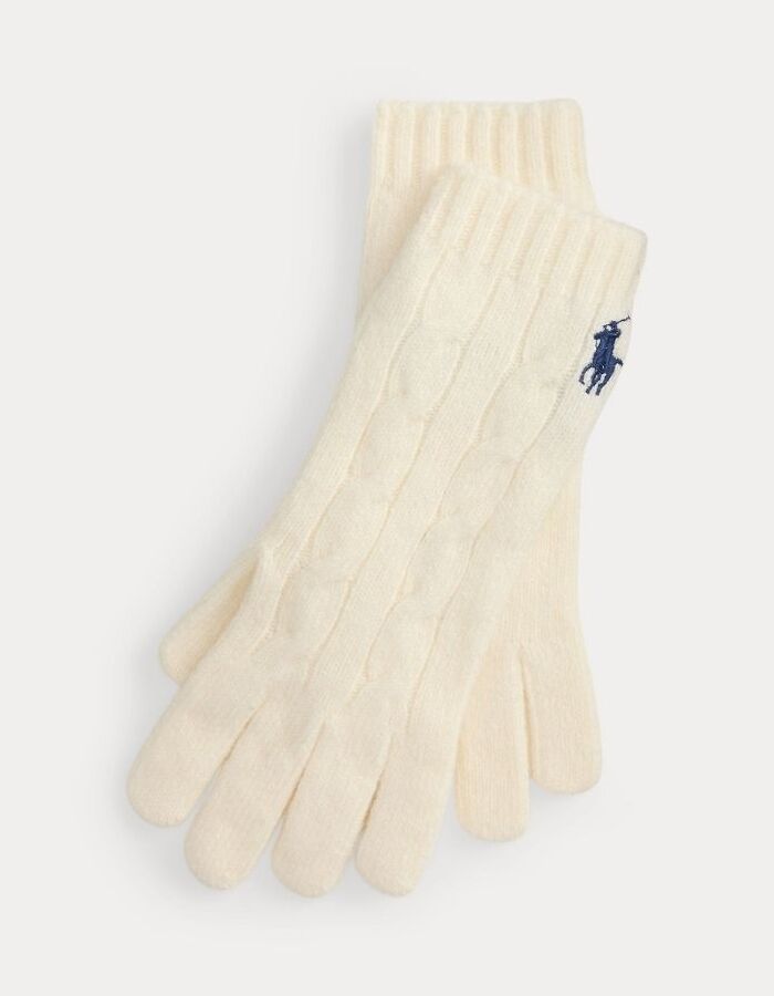 Ralph Lauren handschoenen ecru