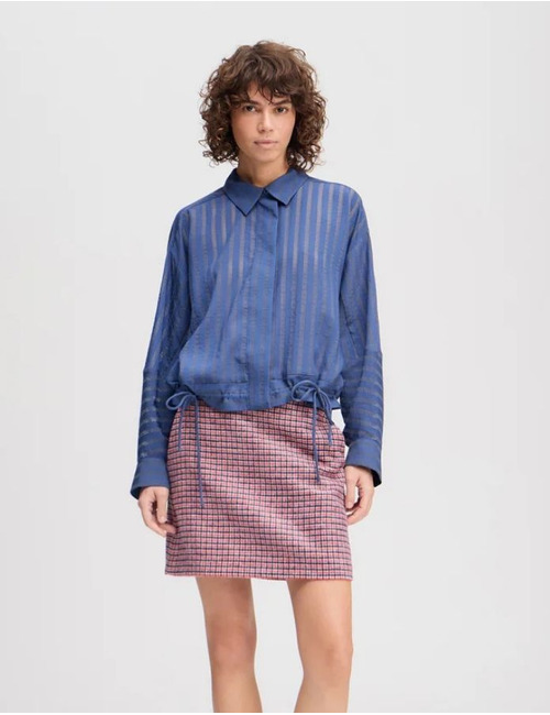 Munthe lange mouw bloes blauw