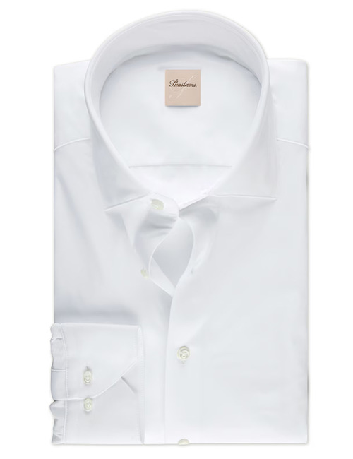 Slimline Jersey Shirt in White