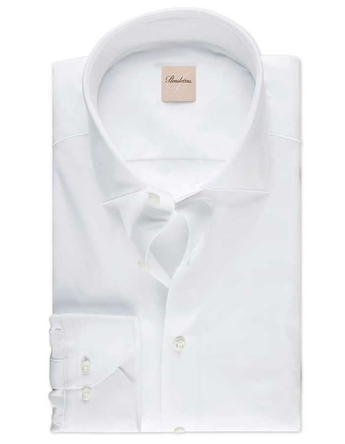 Slimline Jersey Shirt in White