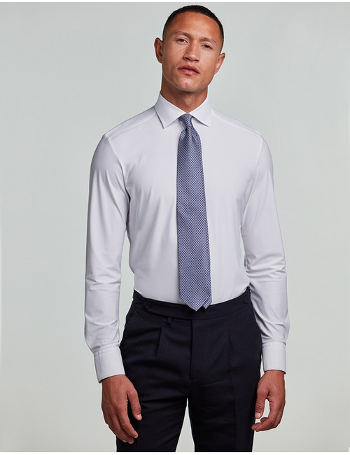 Slimline Jersey Shirt in White