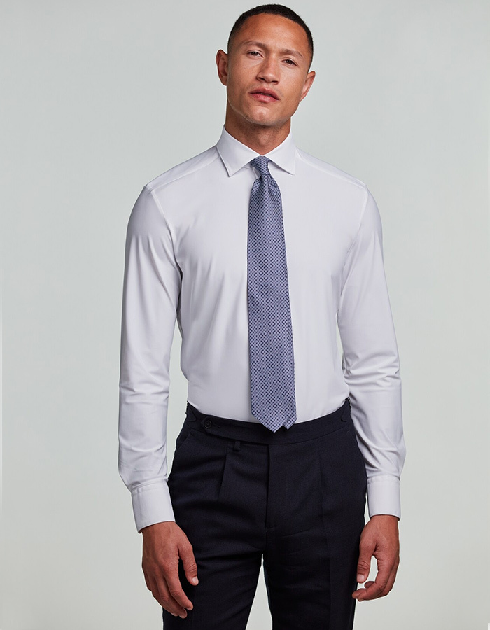 Slimline Jersey Shirt in White