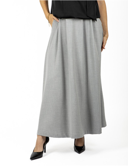 Lalotti midi rok grijs