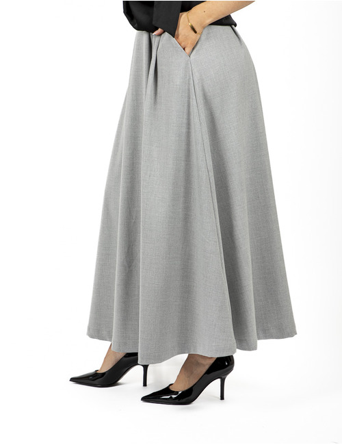 Lalotti midi rok grijs