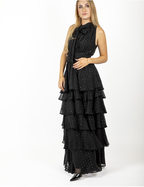 Neo Noir lang kleed zwart