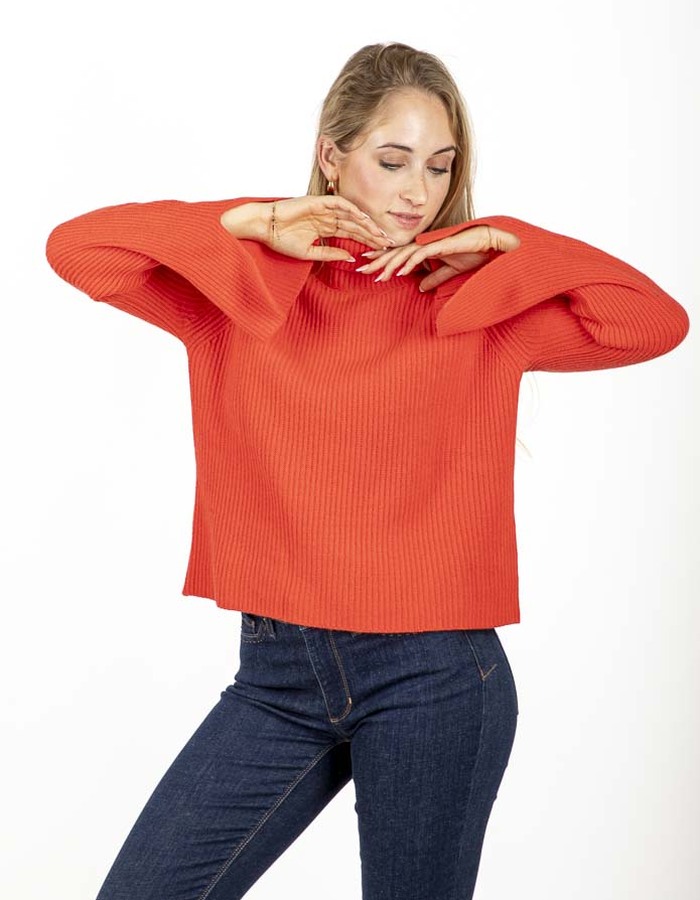 Due Amanti lange mouw pull rood