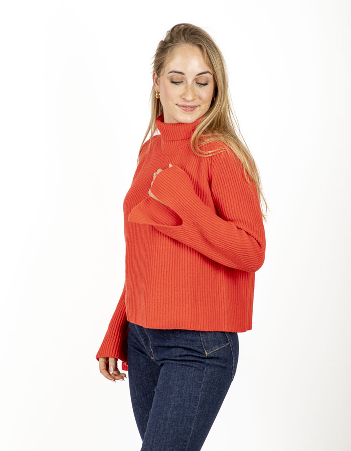 Due Amanti lange mouw pull rood