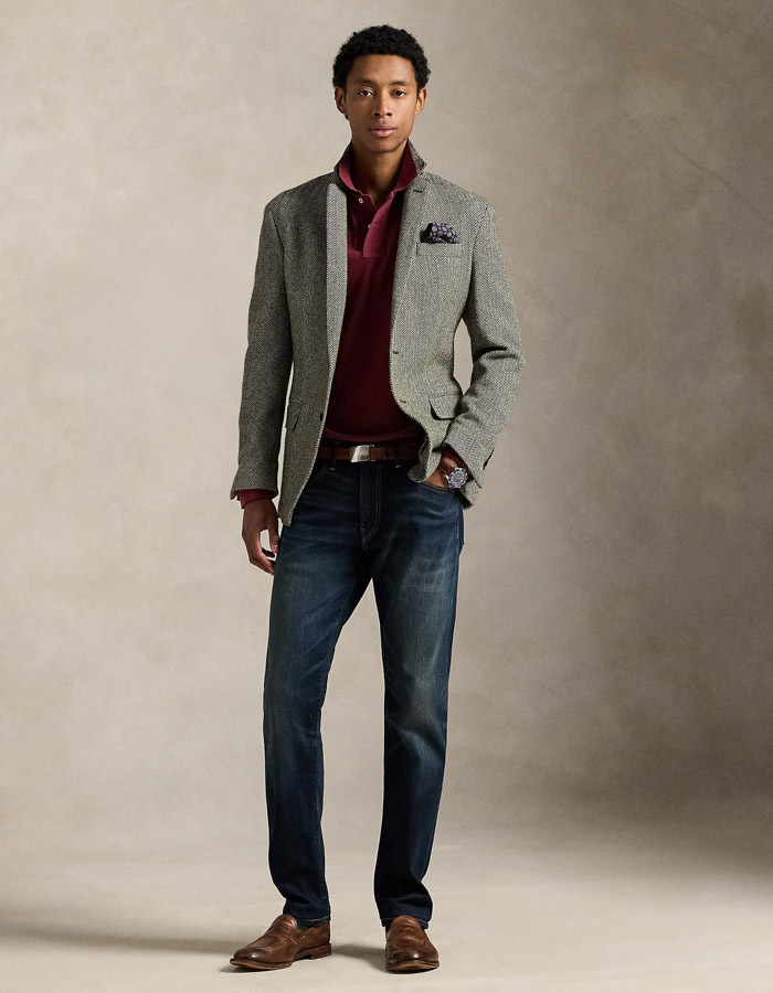 Ralph Lauren lange mouw polo bordeaux