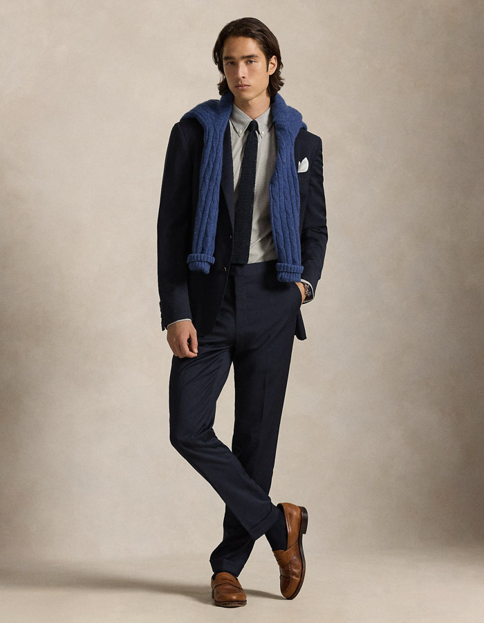 Custom Fit Striped Stretch Poplin Shirt in Chocolate Brown/White – Gestreept Overhemd met Stretch