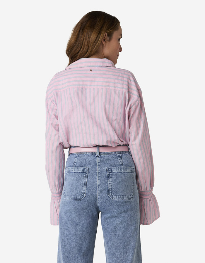 Ibana lange mouw bloes roze