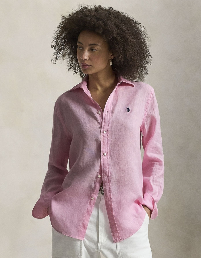 Ralph Lauren lange mouw bloes roze