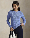 CABLE-KNIT COTTON CREWNECK SWEATER