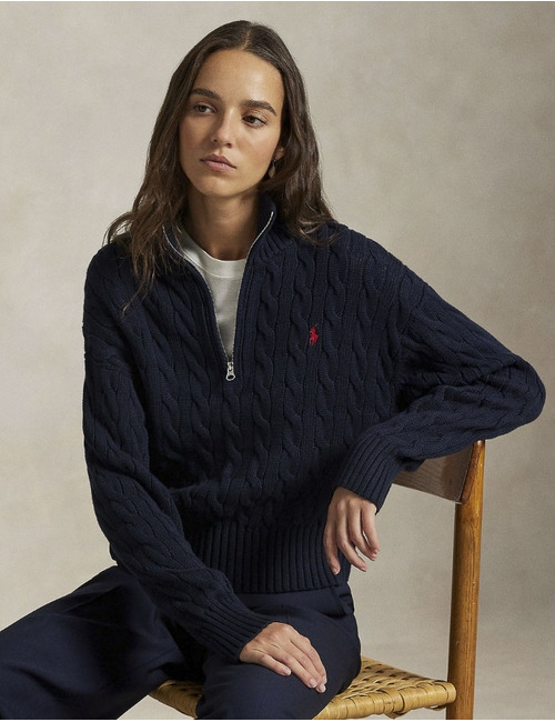 Ralph Lauren lange mouw pull navy