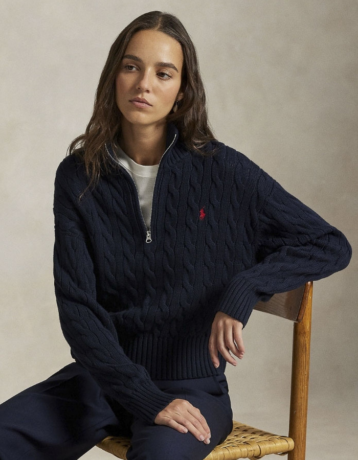 Ralph Lauren lange mouw pull navy