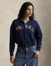 LOGO FLEECE CARDIGAN