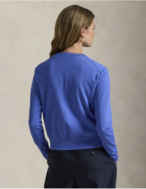 Ralph Lauren lange mouw gilet blauw