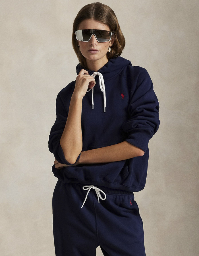 SHRUNKEN FIT FLEECE HOODIE