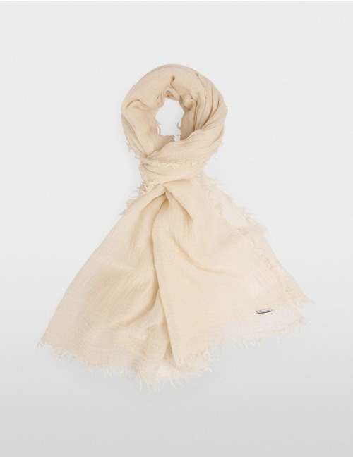 Sjaal met crinkle-look