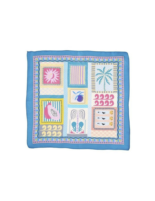 Les Cordes sjaal blauw