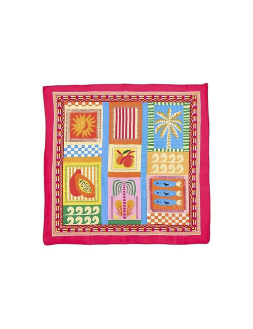 Les Cordes sjaal fuchsia