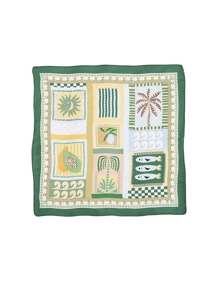 Les Cordes sjaal groen