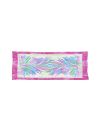 Multicolor sjaal met verenprint